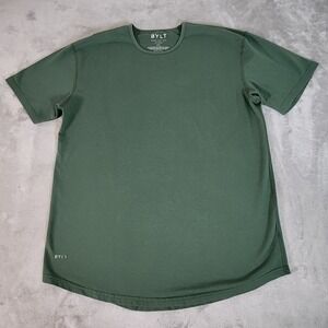 BYLT Shirt Men's‎ XL Green Drop Cut Bylt Blend Short Sleeve Pullover Casual